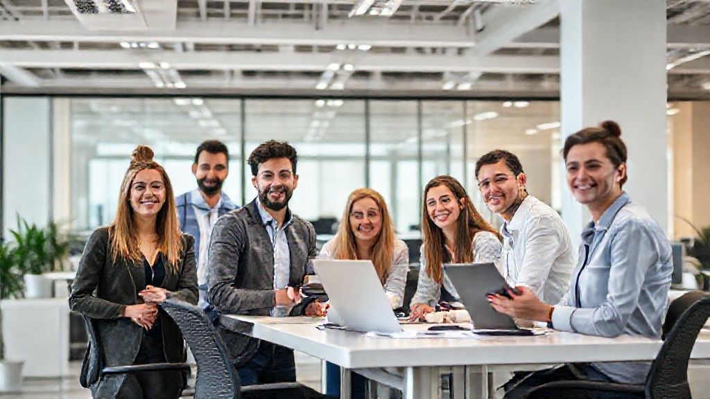 KKTC iş ilanları için modern ofis ortamı